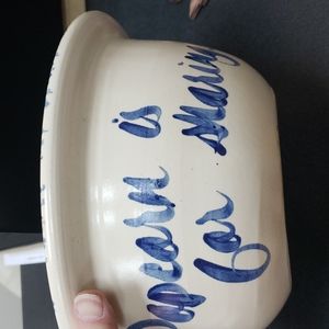 East texas Pottery Popcorn Bowl
